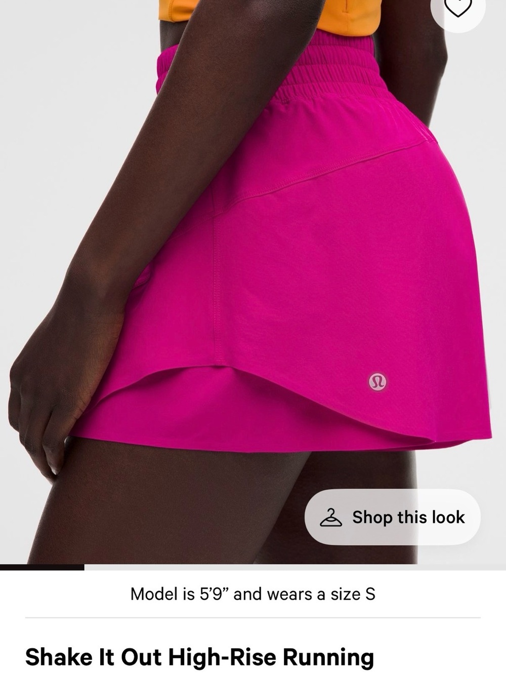 Lululemon Shake it Out short
